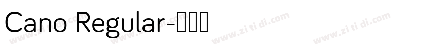Cano Regular字体转换